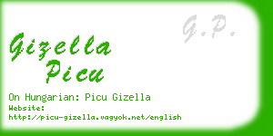 gizella picu business card